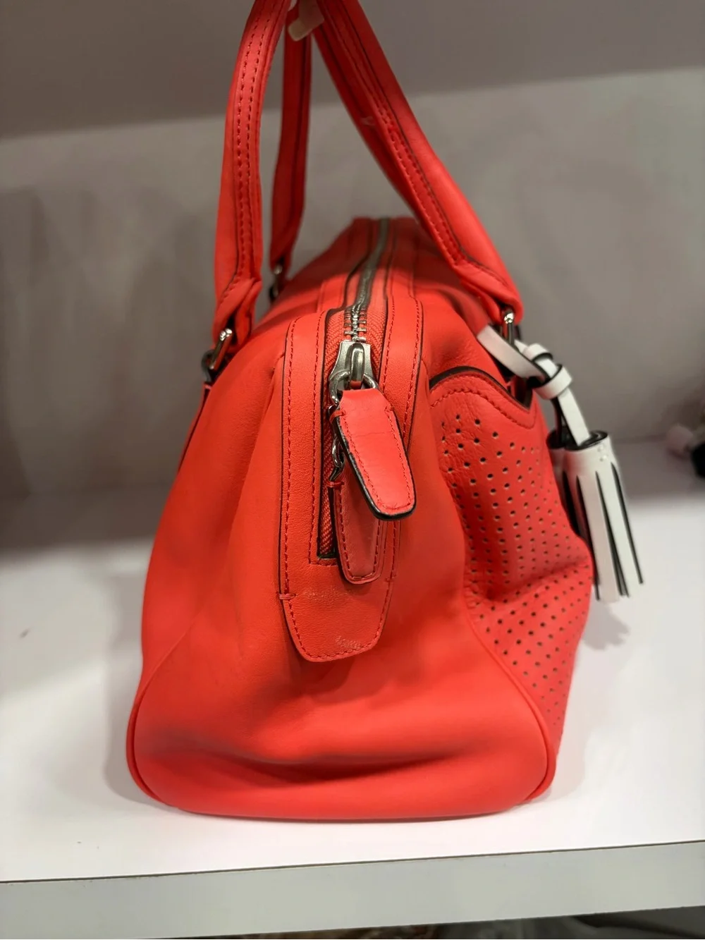 Coach satchel vibrant